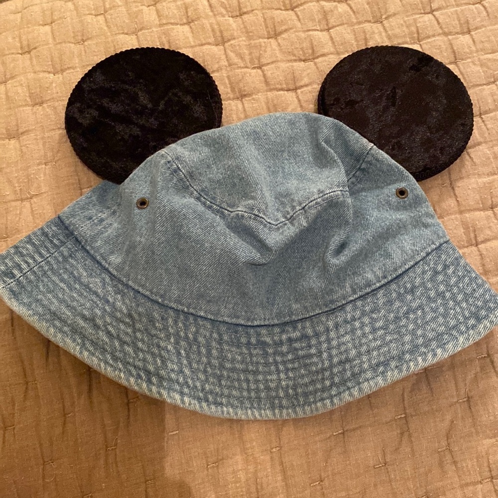 Mickey Mouse Ear Jean Bucket Hat